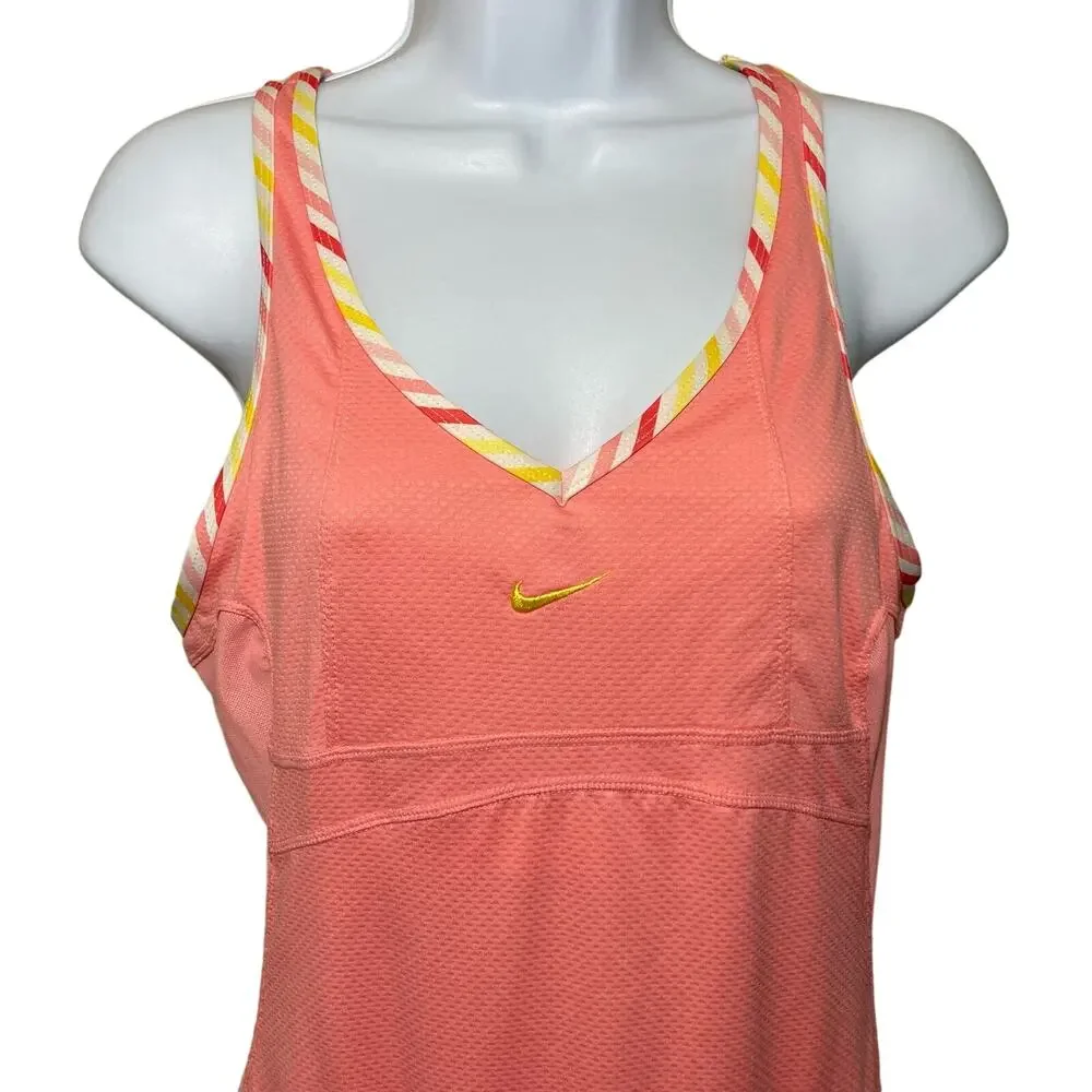 Nike Maria Sharpova Pink Tennis Dress Ballerina Coral Sphere Size Medium NWT - Picture 4 of 16